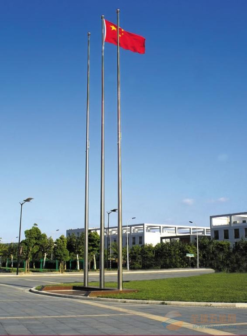 广场锥形旗杆-1