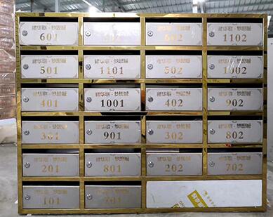 玫瑰金、钛金信报箱-2
